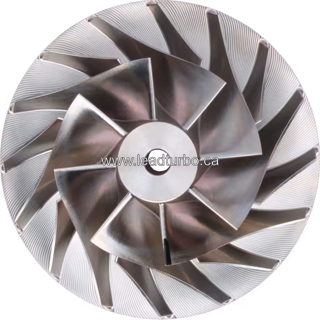 Compressor Wheel for Cummins QSK19 800HP Harvester Turbocharger top view