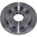 J96 turbo back plate 49187-01010 BP top view showing central bore
