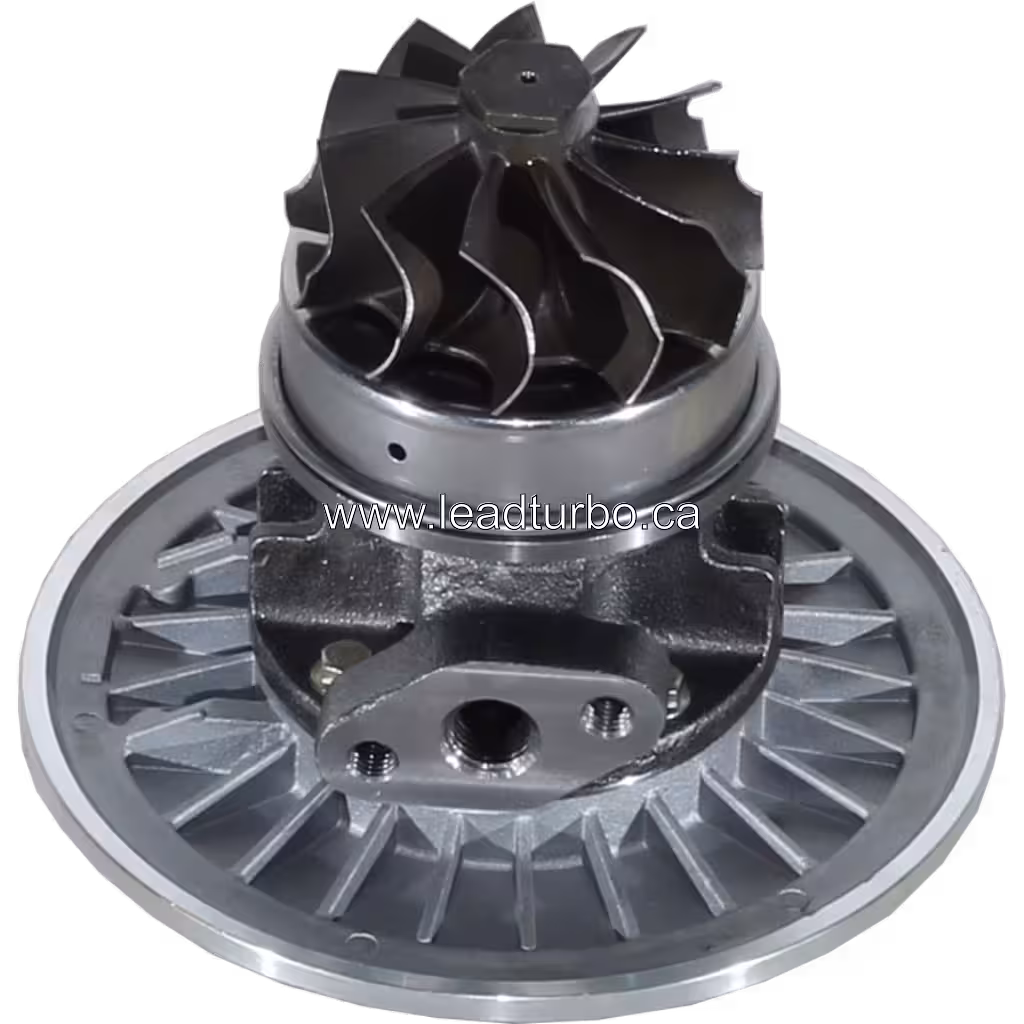447450-0197 turbo core bottom view with radial cooling fins
