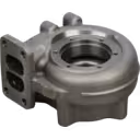 Turbine housing 3539085 HX40W, vue de dessous à 45 degrés