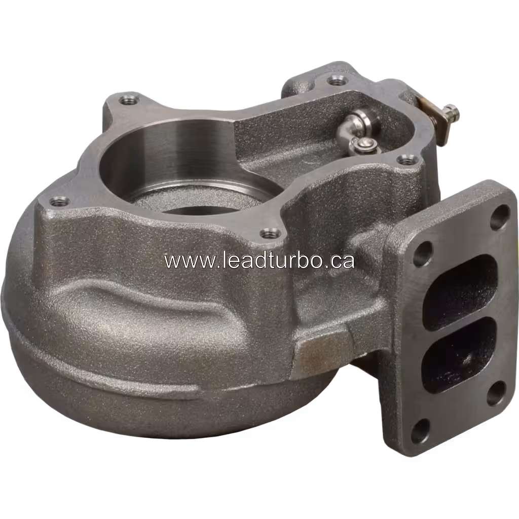Turbine housing 3539085 HX40W, vue de dessus à 45 degrés