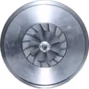 Front view of 1W1053 4LF555 turbo core showing compressor wheel
