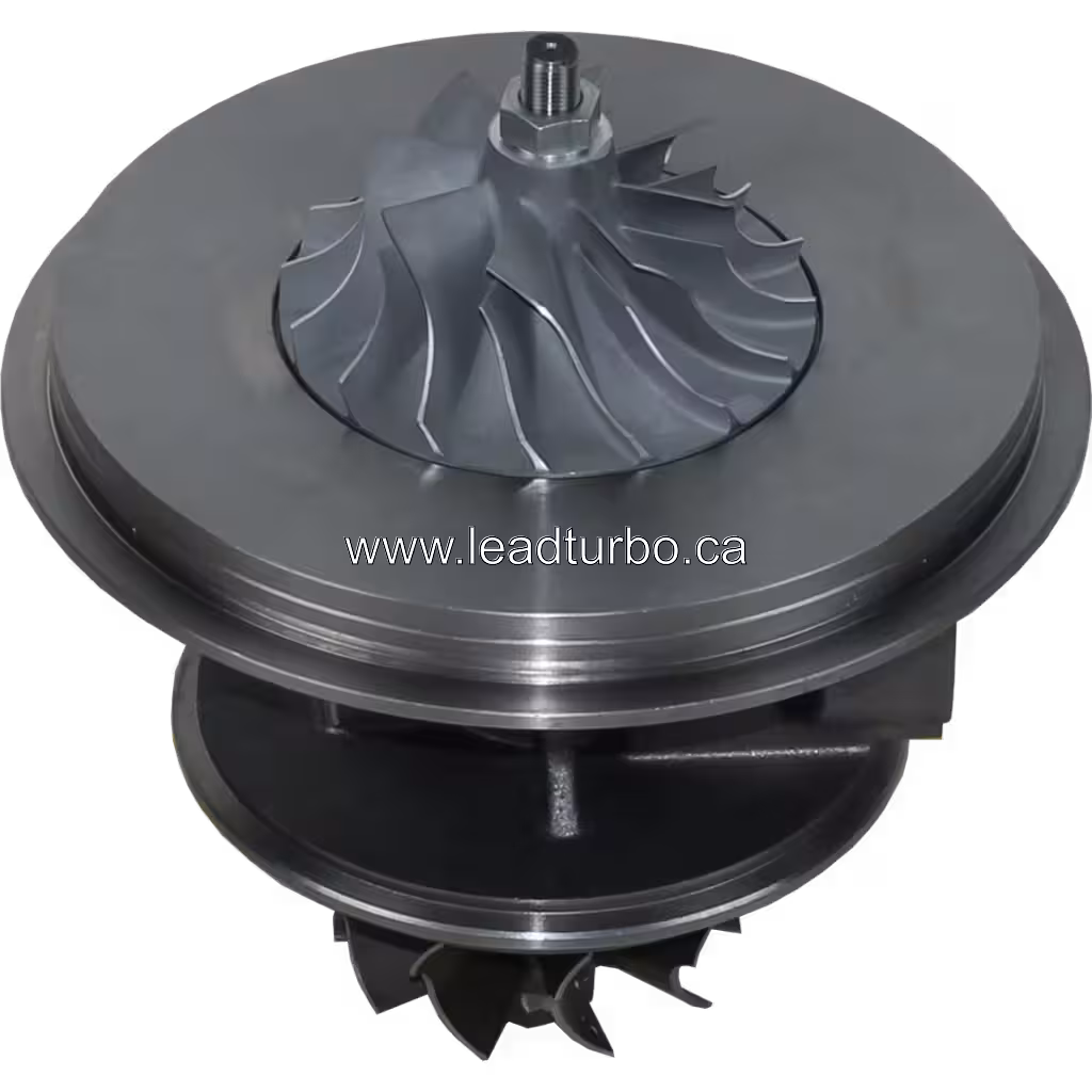 Angled view of 1W1053 turbo core shaft and housing for CAT 3412