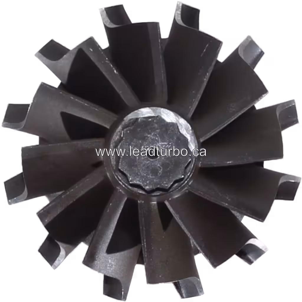 Vue de dessus de la roue de turbine TD07S-25A 13 pour Mitsubishi 6D16T