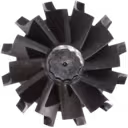 Vue de dessus de la roue de turbine TD07S-25A 13 pour Mitsubishi 6D16T