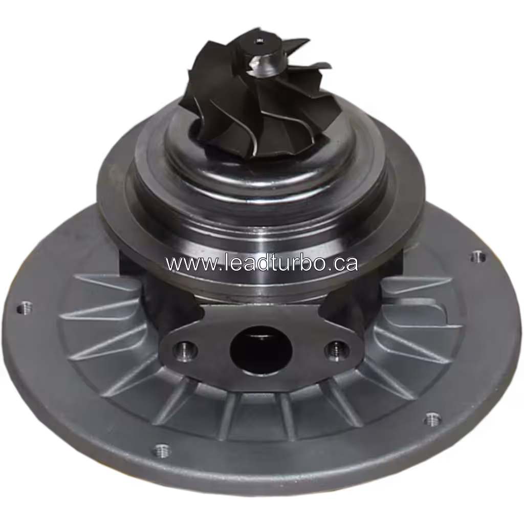 FOR 28200-4X300 core bottom view showing turbine housing fins and shaft
