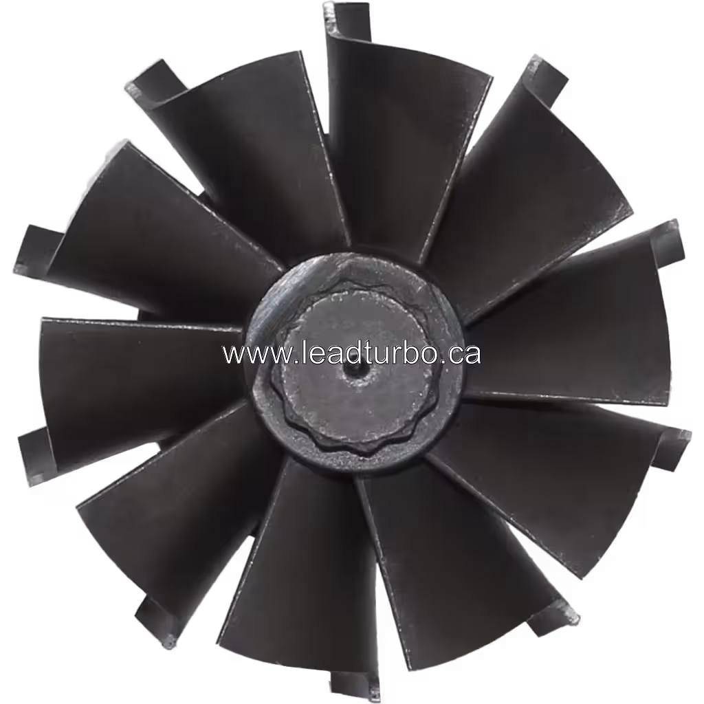 Top view of 314629 S300 turbine wheel blade arrangement for Renault Truck