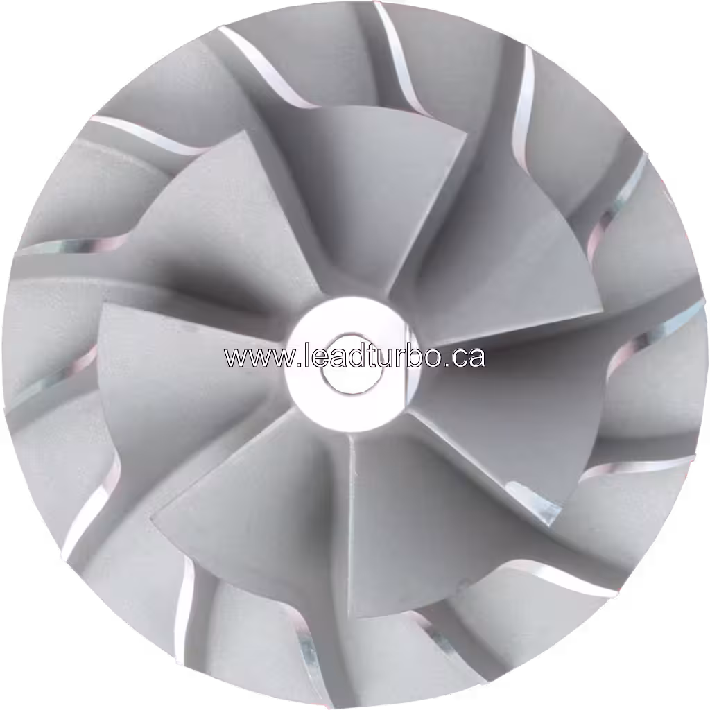 Roue de compresseur de turbocompresseur pour Mercedes-Benz Actros OM501LA-E3 top view