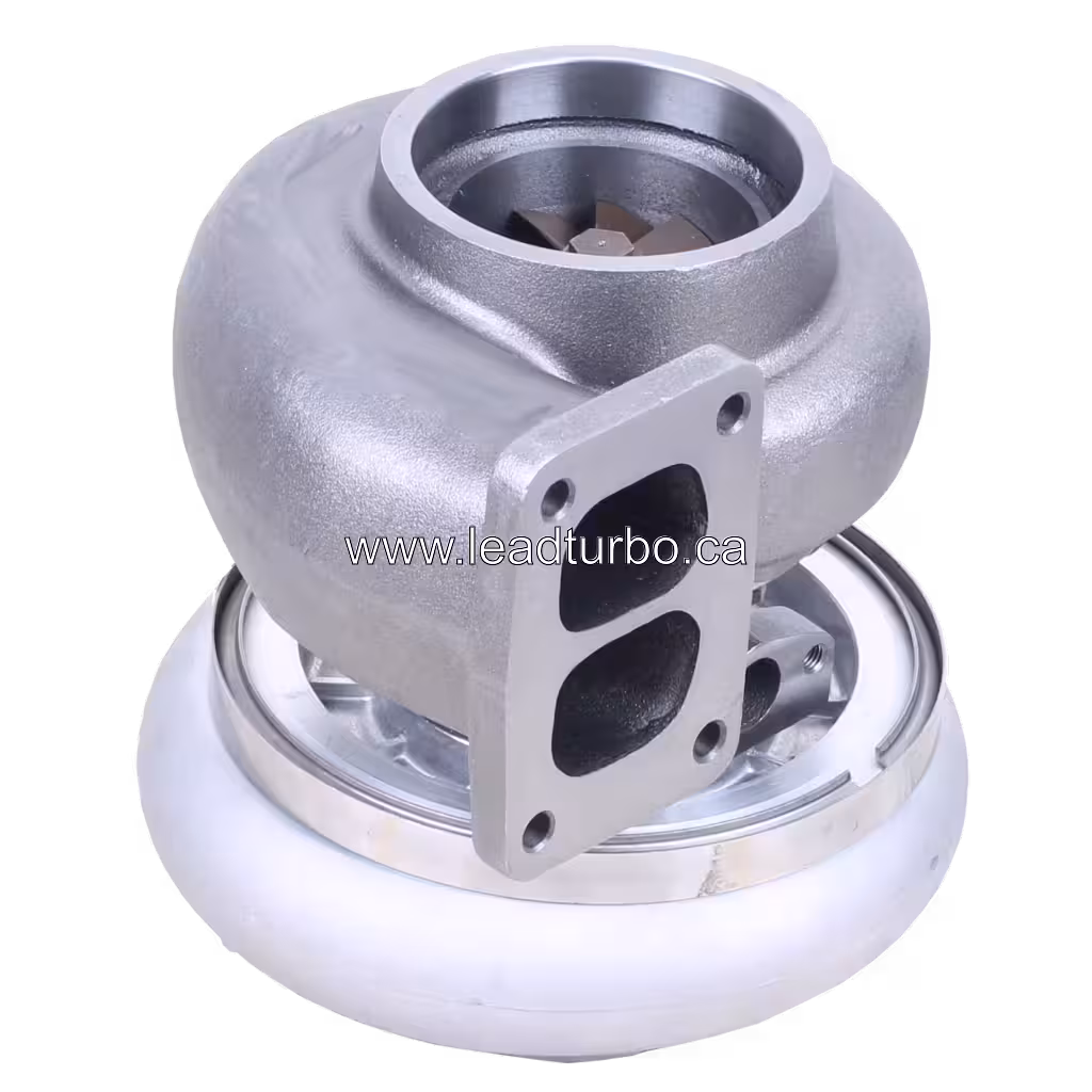 Turbocompresseur de remplacement 6505-52-5570-2 KTR110G-L87B pour Komatsu D155 bottom 45 degree view