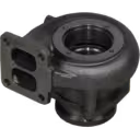 Exhaust flange with four bolt holes on Navistar DT466E turbine housing