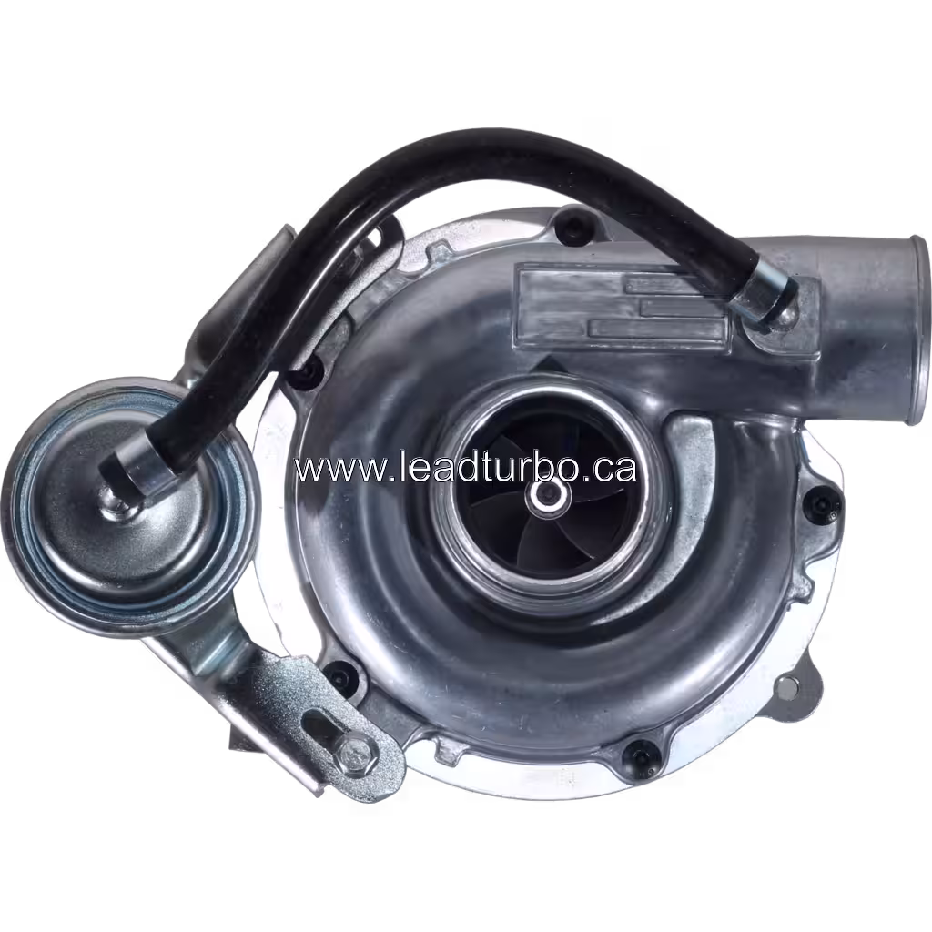 8971397243 RHF4H- turbocharger front view with V-band compressor flange