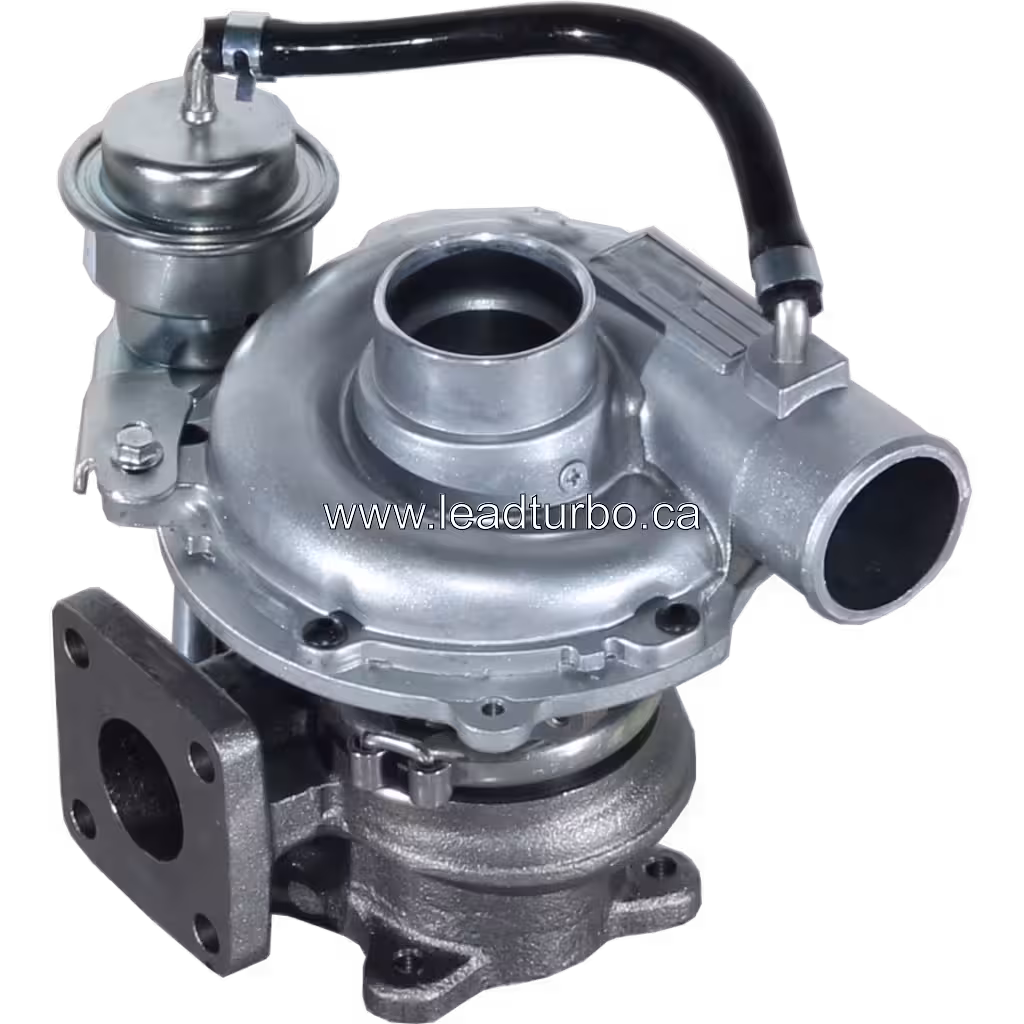 8971397243 RHF4H- turbocharger top view showing integrated wastegate actuator