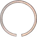 Détail de la bague de piston en métal pour turbo