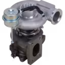 Vue latérale du turbocompresseur Cummins ISF