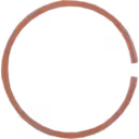3756754 HX35W turbocharger piston ring front view