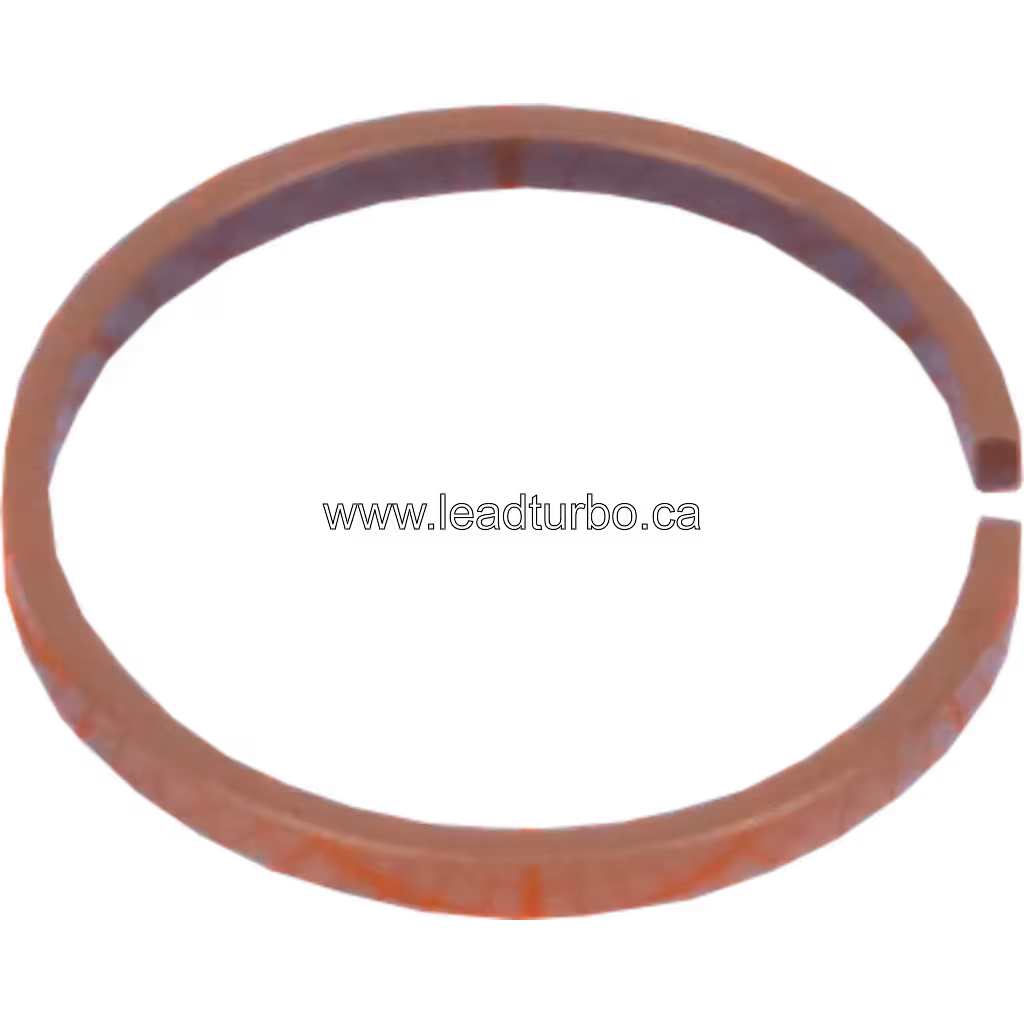 Copper-colored piston ring with visible gap for Cummins 6BTAA