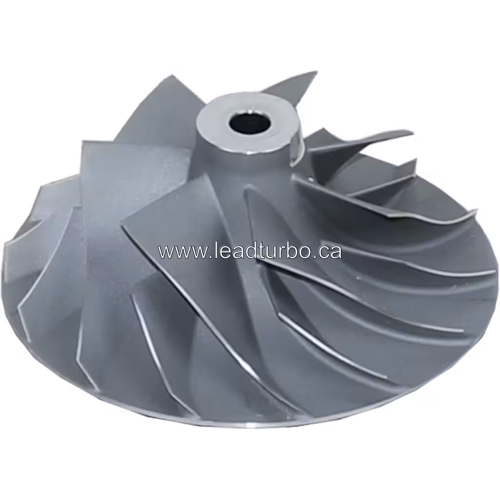 4031444 CW compressor wheel top view showing radial blades and central hub