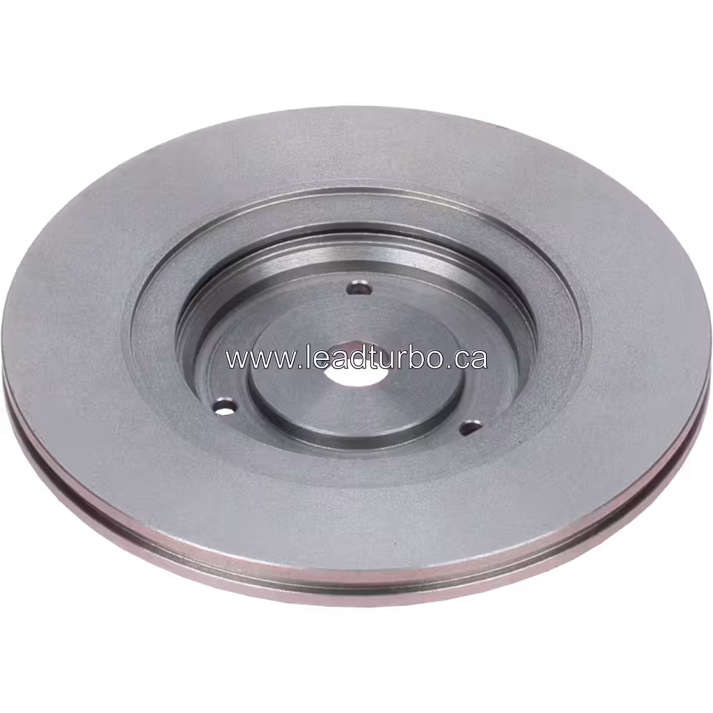 Reinforced back side of HY55V turbo back plate with radial ribs