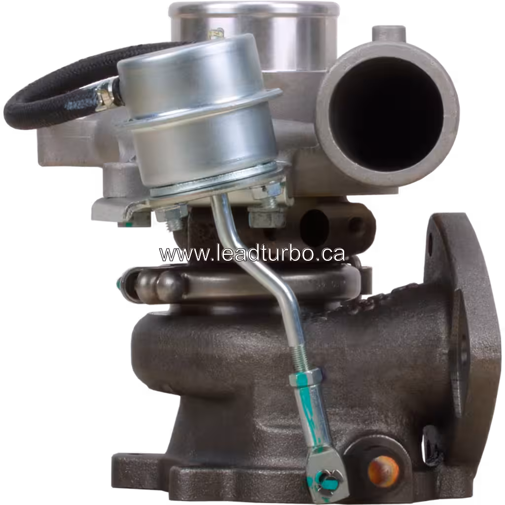 Front view of 49135-06910 turbocharger with electronic actuator