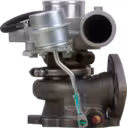 Front view of 49135-06910 turbocharger with electronic actuator