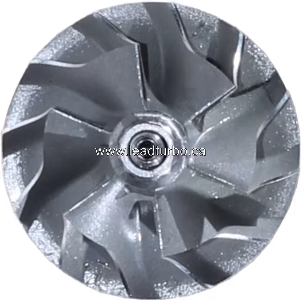 Vue de dessus du Rotor Assy 433289-0230 RA montrant la géométrie des aubes des impellers