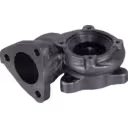 Turbine housing 452540-0003 vue de bas avec port de sortie cylindrique