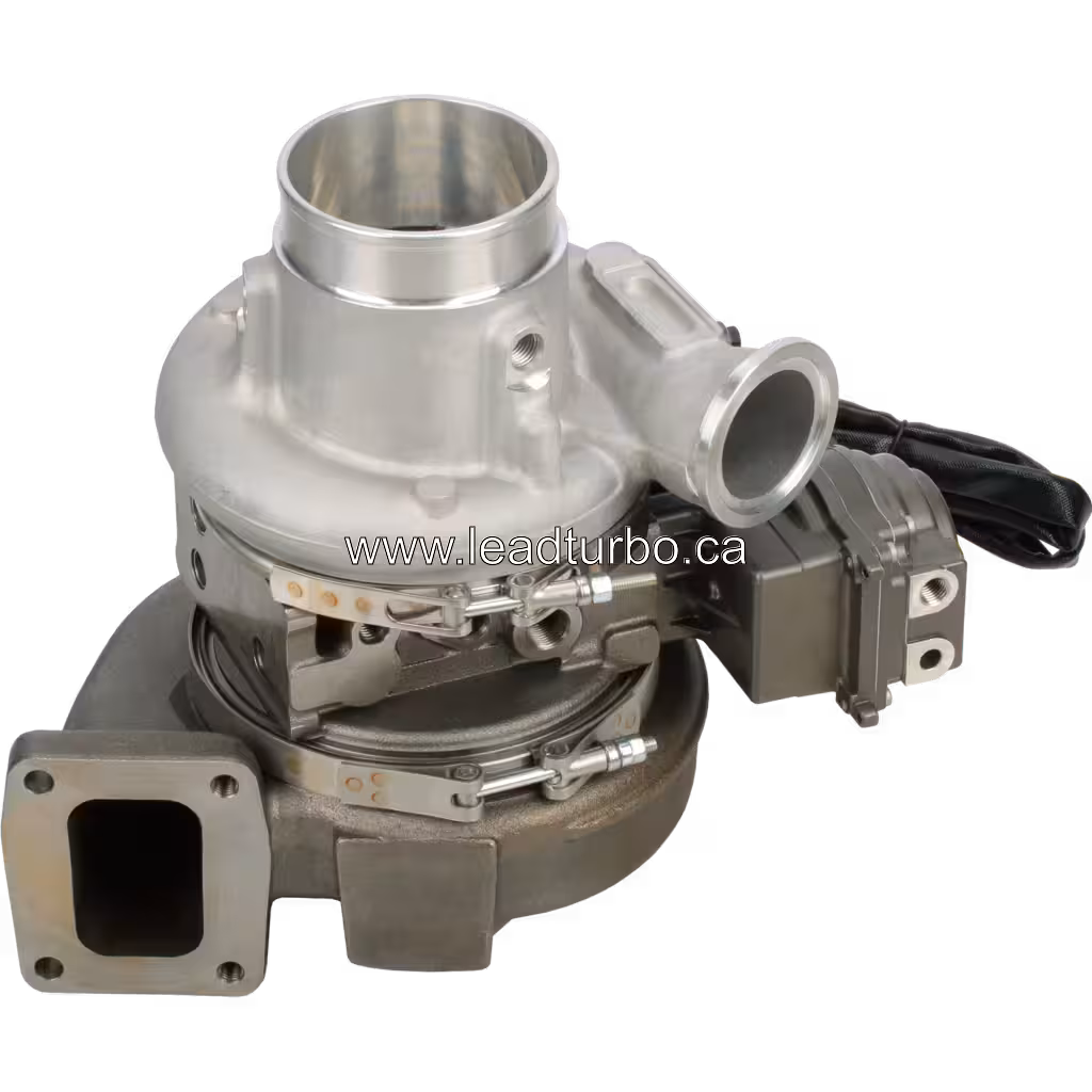 Vue de dessus du turbocompresseur 2838790-12 pour CUMMINS ISM avec faisceau électrique