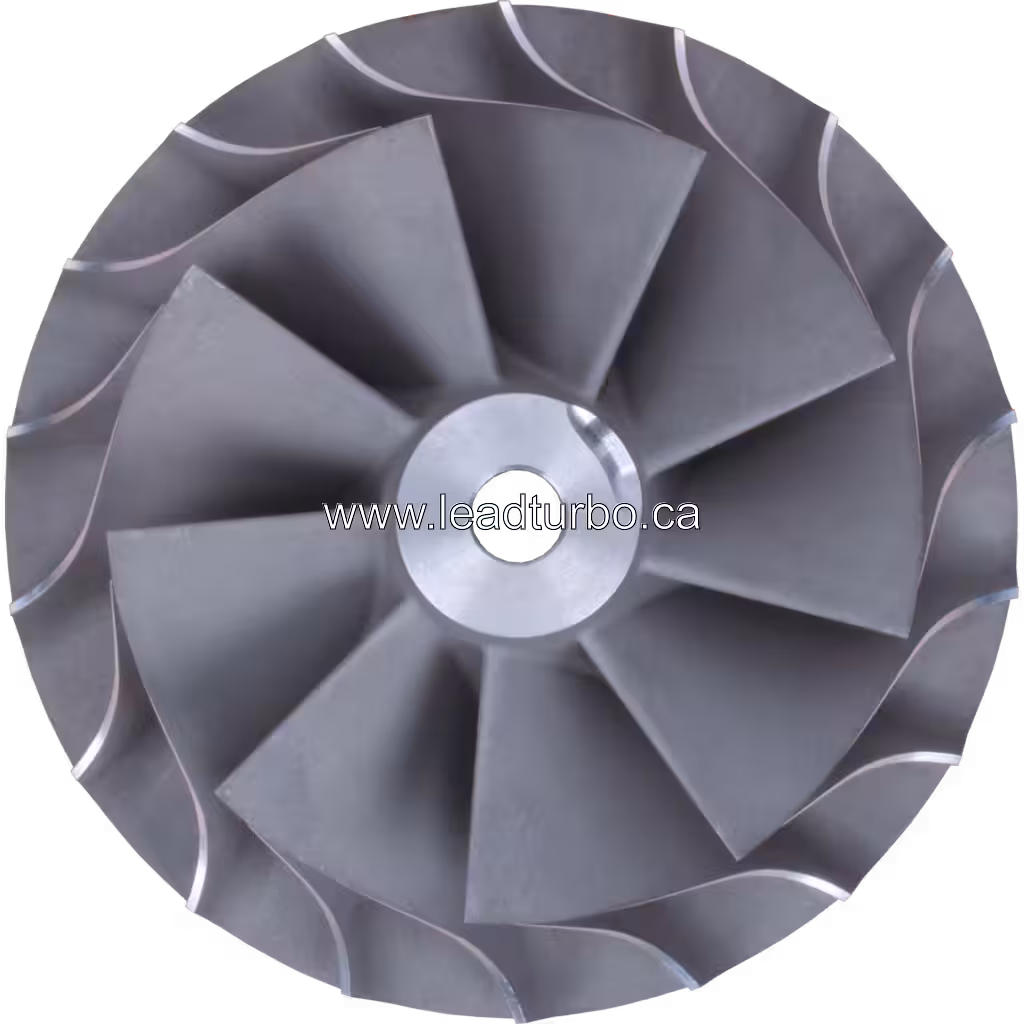 Compressor wheel Komatsu SAA6D170E-5BR vue de dessus 45 degrés