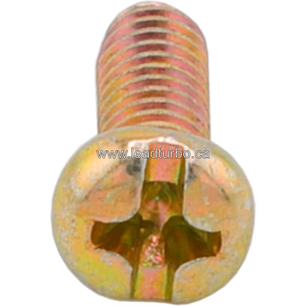 Close-up of turbocharger mounting bolt