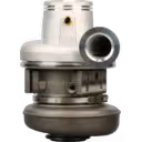 Turbocompresseur 3774626 HE500VG vue avant avec carter compresseur argenté
