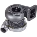 Turbocompresseur 466314-5011 TA4507 vue inférieure avec roue turbine visible