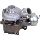 Mitsubishi L200 4D56 turbocharger side view with cast iron turbine housing and actuator