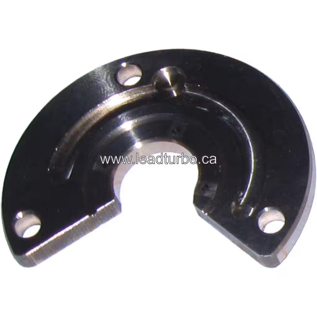 410393-0001 turbocharger thrust bearing underside view showing machined grooves and central notch