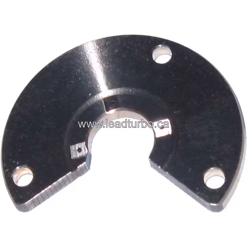 410393-0001 TA4503 thrust bearing top view showing semi-circular profile and three mounting holes