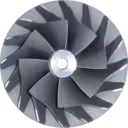 Roue de compresseur turbo 3599593 HX35W vue de face
