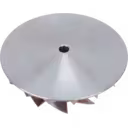 Roue de compresseur FOR 4956104 CW, vue inférieure montrant la surface usinée