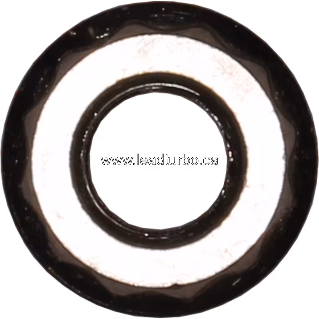 Close-up of turbo shaft nut replacement part