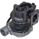 702365-5001 Turbocharger side view with actuator