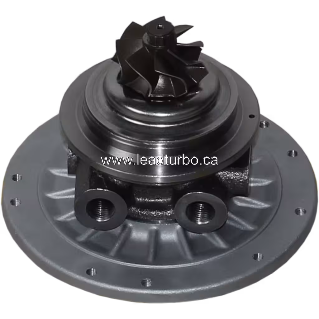 FOR 8981851951-2 core bottom view showing turbine wheel and threaded ports