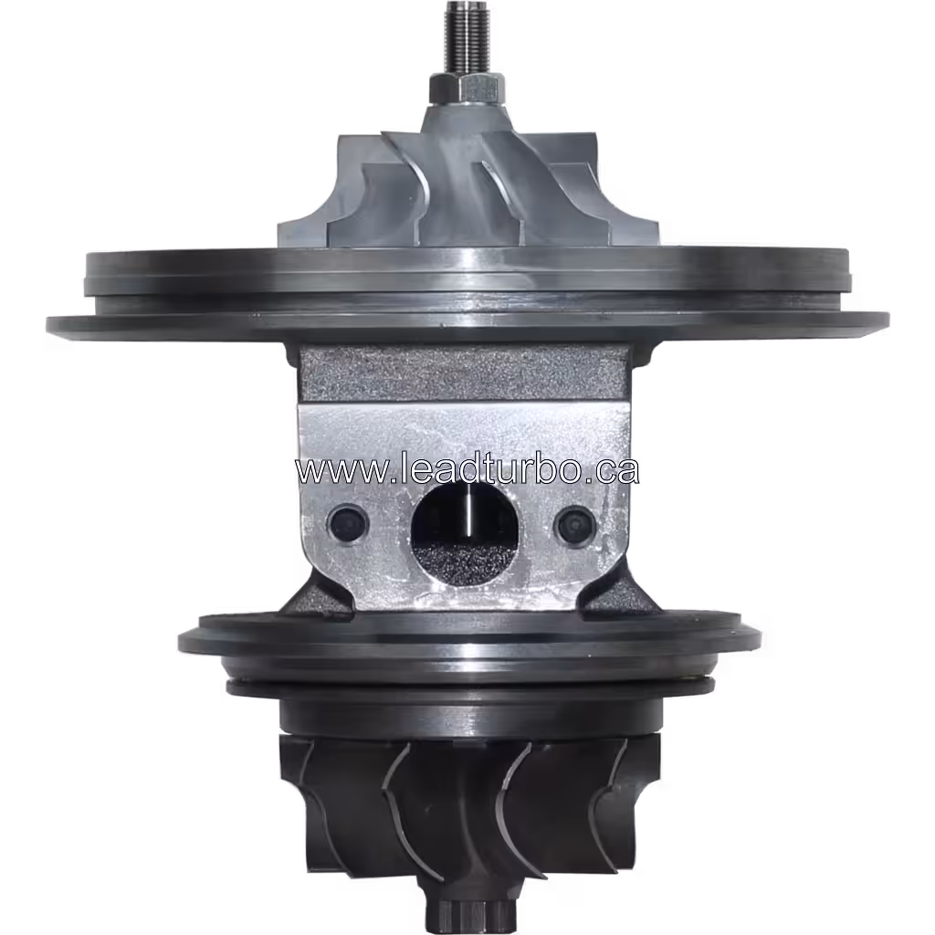 Core de turbocompresseur 180293 vue avant avec roues compresseur et turbine
