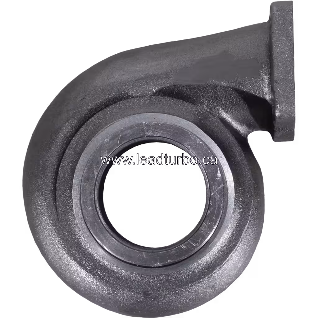 Logement turbine 442523-0002 TO4B23 vue de face avec double port d'échappement