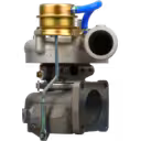 Turbocompresseur CT26 17201-68010 avec actionneur doré et tuyau bleu
