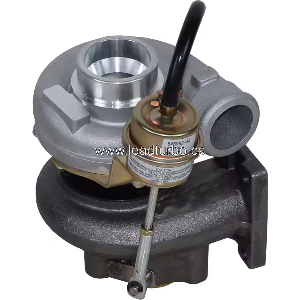 Vue de face du turbocompresseur de remplacement 2674A326