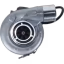 Front view of 167302 S2EGL-112 turbocharger showing compressor wheel and housing