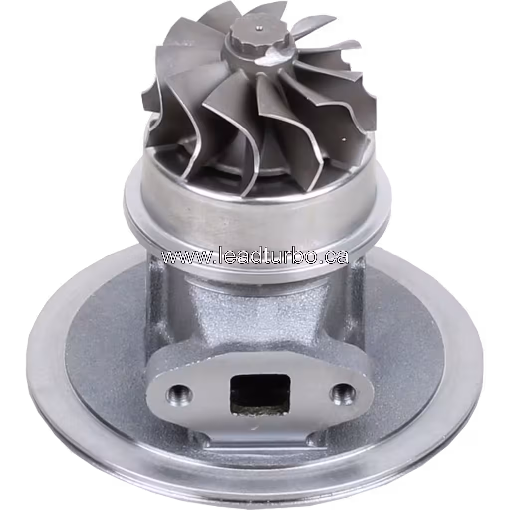 Bottom view of 319027 S200 core displaying circular mounting flanges and hexagonal shaft nut