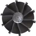 Close-up of 434281-0020 turbine wheel blades