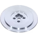 703891-0037 BP J96 turbo back plate front view with four mounting holes