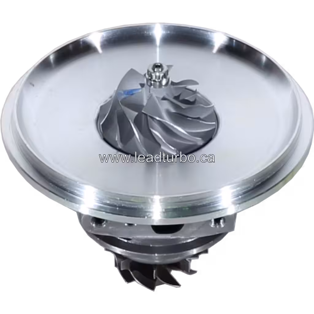 Vue de dessus à 45 degrés du core de turbocompresseur 17202-90030 pour Toyota 2KD-FTV