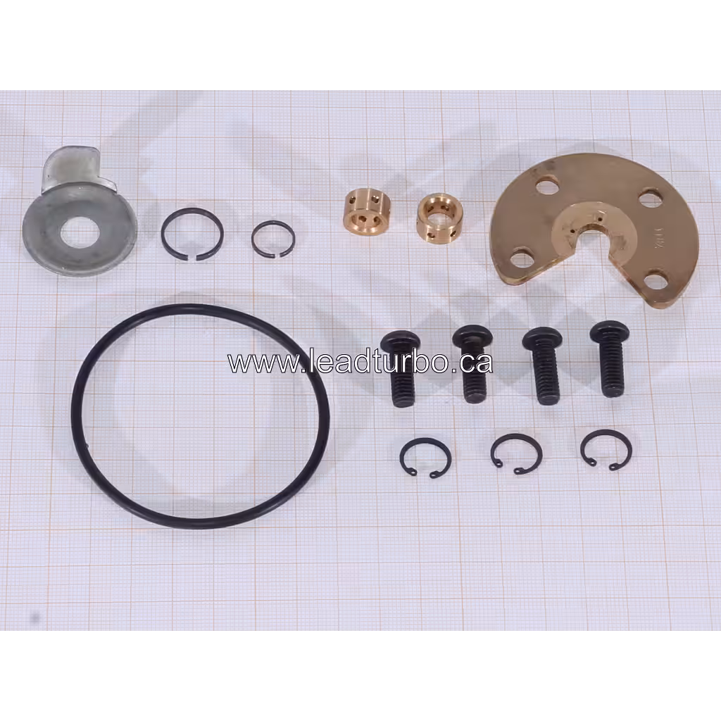 Kit de réparation J96 FOR CT RK: vue de dessus avec joints toriques et brides métalliques