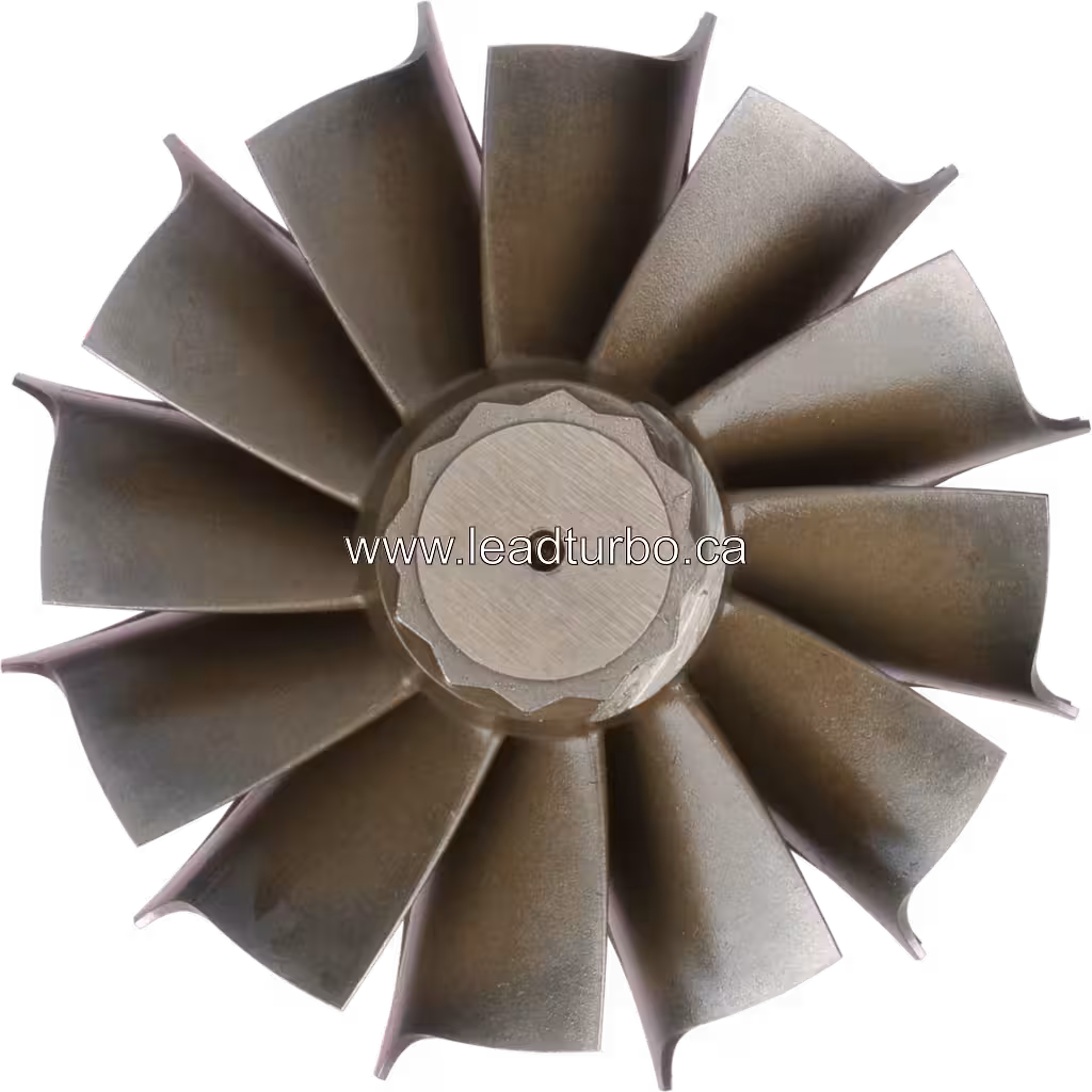 Turbine wheel HT3B pour Cummins NT320 vue de dessus